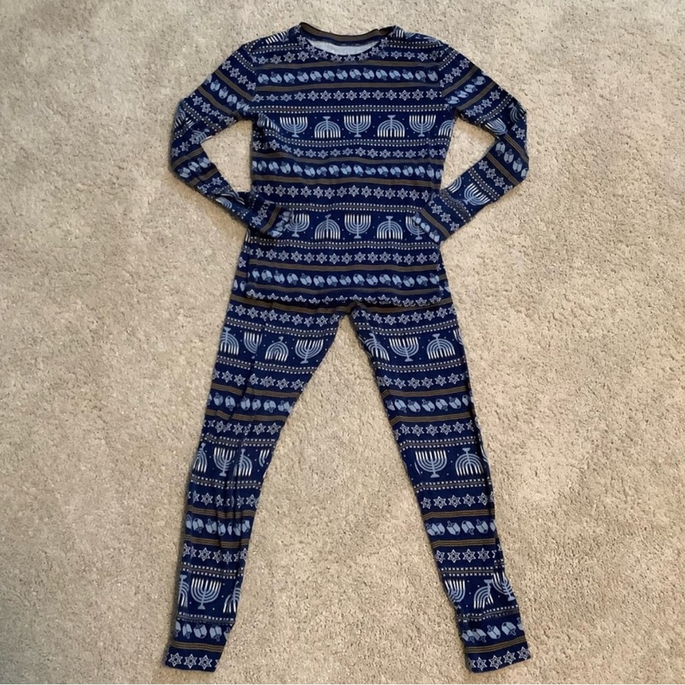 Gap Kids 100% Organic Cotton Hanukkah Print PJ Set - EUC